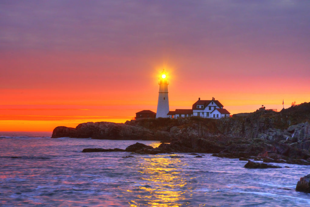 Landscape Photography - Portland Head Light Sunrise